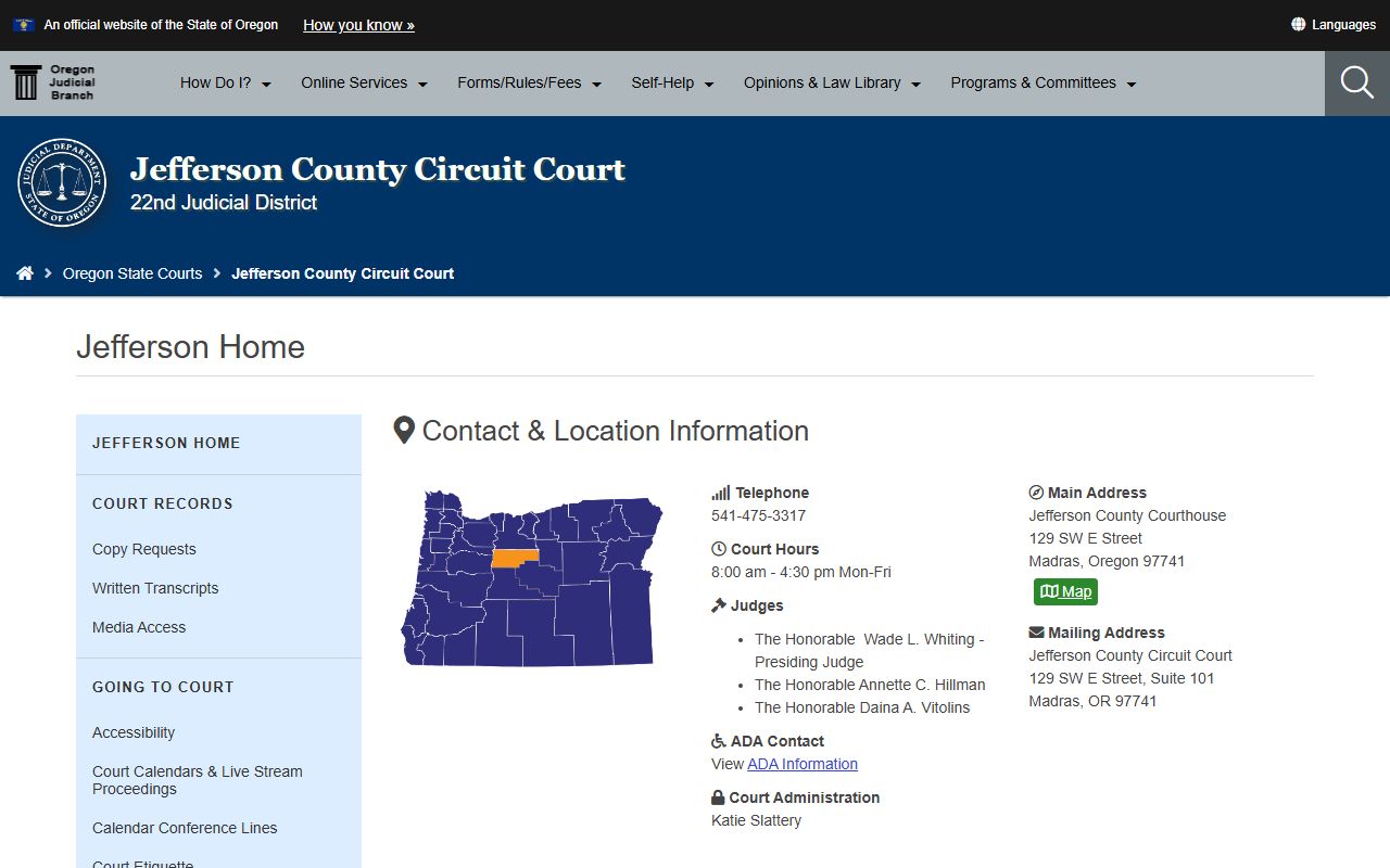 Jefferson County Circuit Court divorce records page