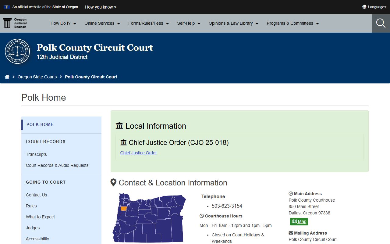 Polk County Circuit Court divorce records in Dallas