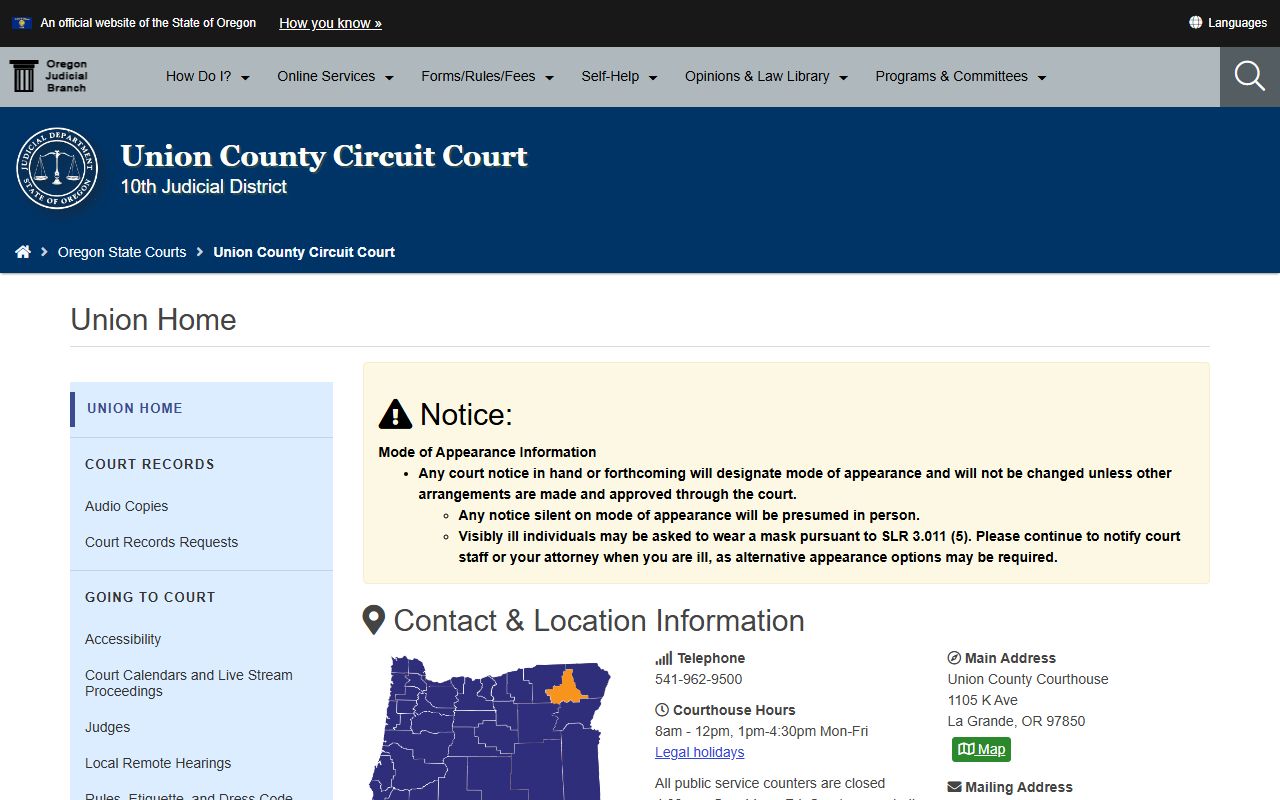 Union County Circuit Court divorce records
