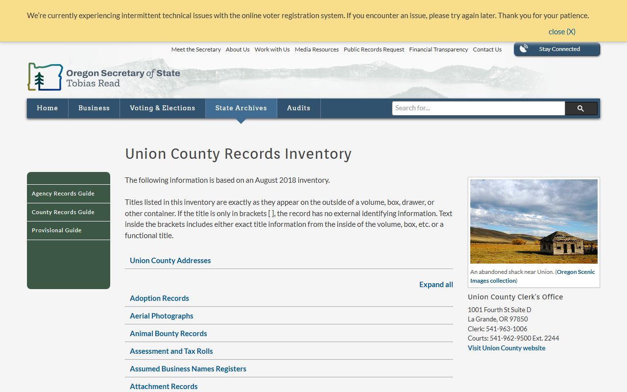 Union County historical divorce records