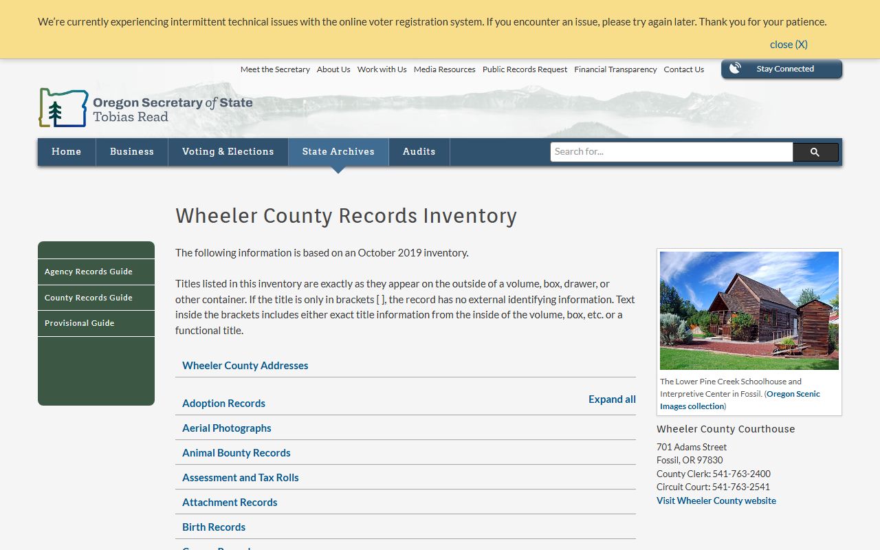 Wheeler County historical divorce records